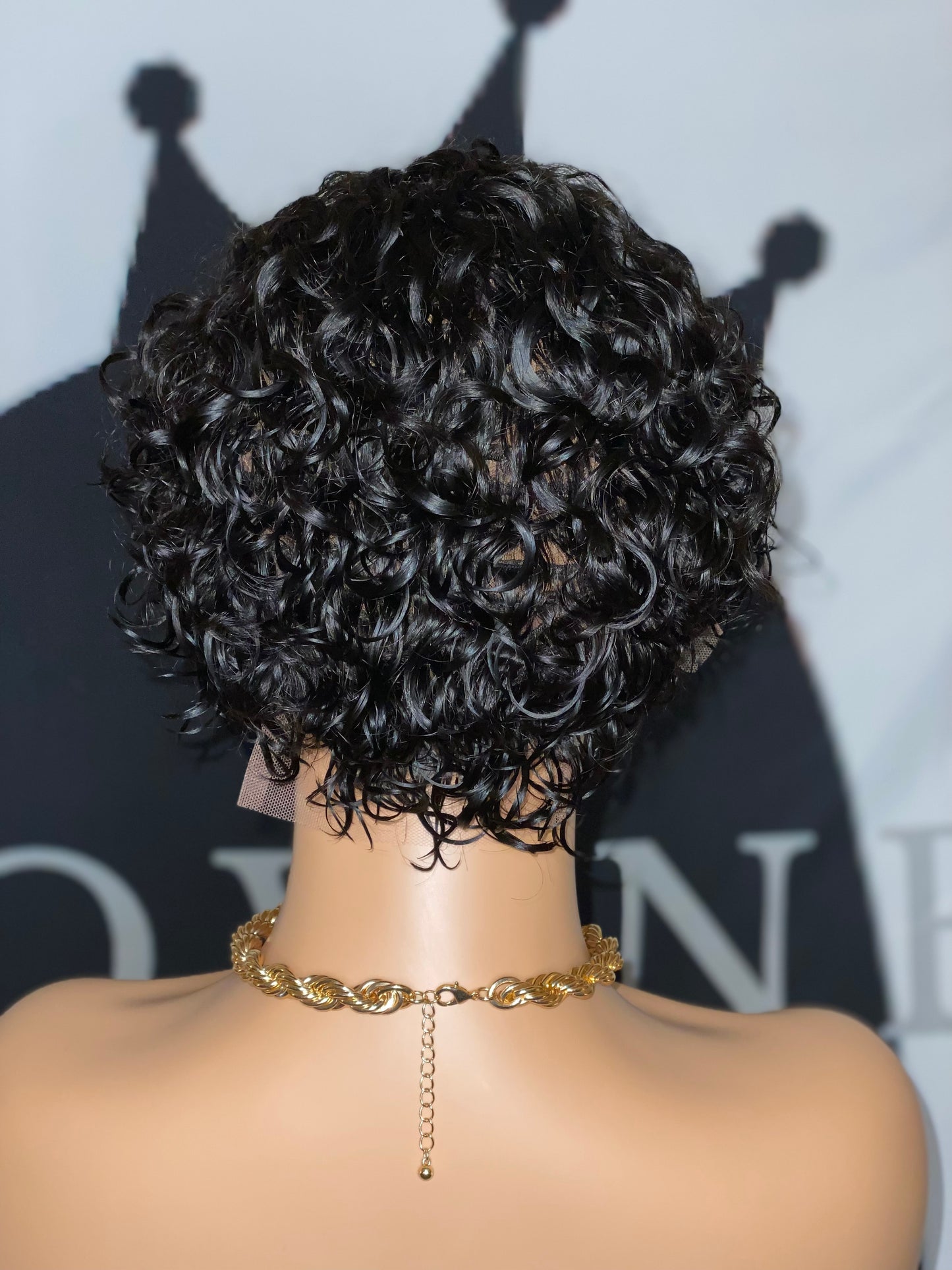 Black Curly Pixie Cut Wig (Jazzy)