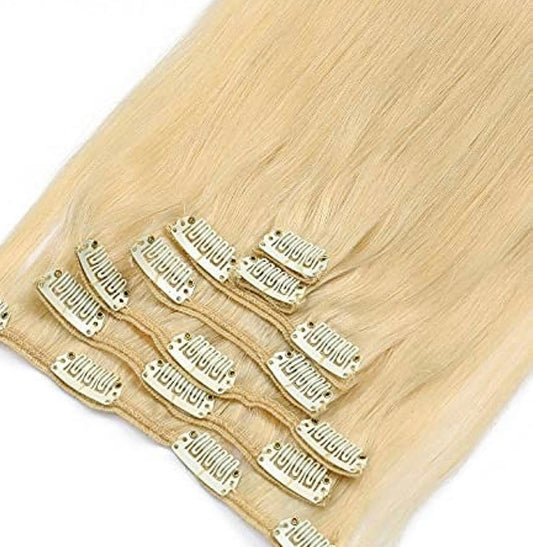 Blonde (613) Mink Straight Clip Ins