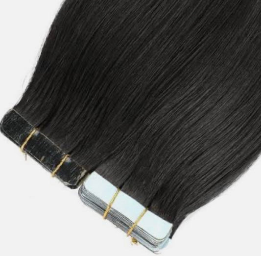 Raw Cambodian Straight Tape In Extensions