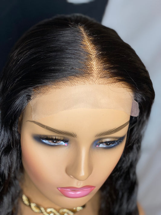 Mink Virgin 5X5 Transparent Lace Closure Wig (Straight)