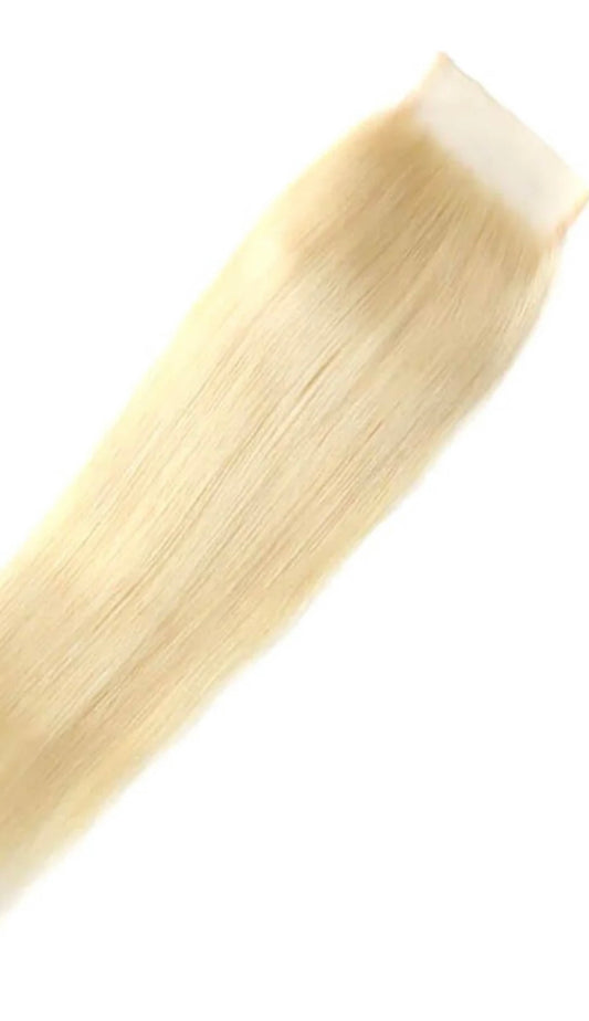 Mink Virgin 5X5 Transparent Blonde (613) Closure