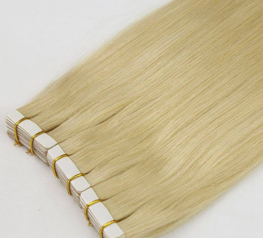 Blonde (613) Raw Cambodian Straight Tape In Extensions