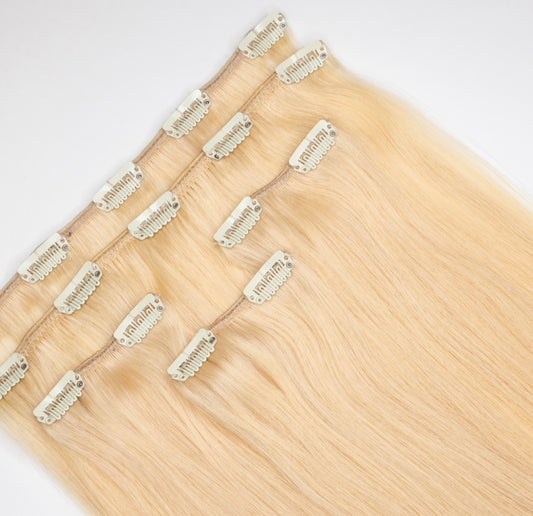Blonde (613) Raw Cambodian Straight Clip Ins